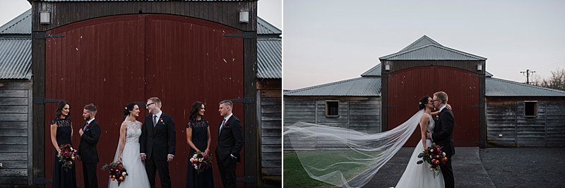 Yering Station Wedding, Yering Station, Yarra Valley Wedding, Yarra Valley Sunset, Yering Station Sunset, Bride, Groom, Autumn wedding, Raffaele Cuica Bridal Couture, Matt Finch Celebrant, Sugarbee FlowersYering Station Autumn Wedding, Bride Prep, Bridesmaids, Black Bridesmaids dress, Ceremony