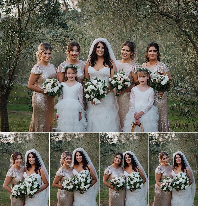 Brandy Creek Estate Weddings, Immerse Photography, Gippsland Weddings, Winery Weddings, Brandy Creek Estate, Smokebombs, Gold Bridesmaid Dresses