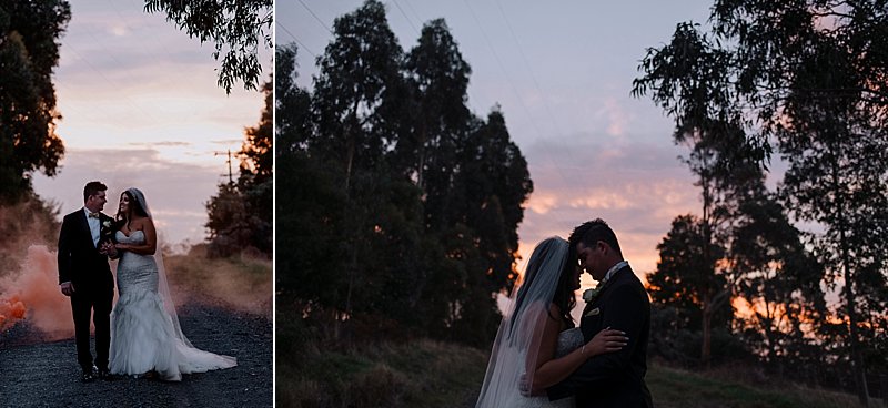 Brandy Creek Estate Weddings, Immerse Photography, Gippsland Weddings, Winery Weddings, Brandy Creek Estate, Smokebombs, Gold Bridesmaid Dresses