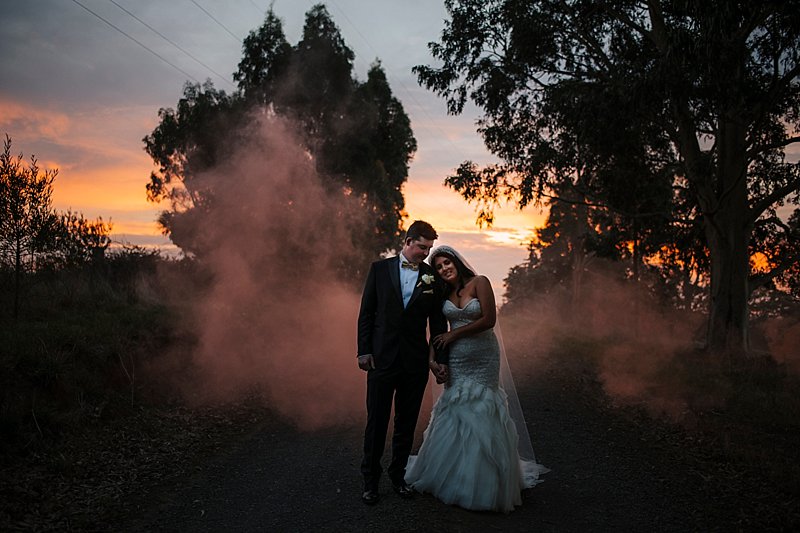 Brandy Creek Estate Weddings, Immerse Photography, Gippsland Weddings, Winery Weddings, Brandy Creek Estate, Smokebombs, Gold Bridesmaid Dresses