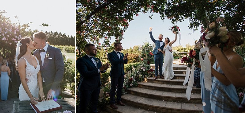 Mornington Peninsula Wedding, Coastal Wedding, Private property wedding, Wedding sunset, Pop up with Style, Bethanylee Flowers, Nikki Fox Films, Luxe Film House, Outdoor Reception