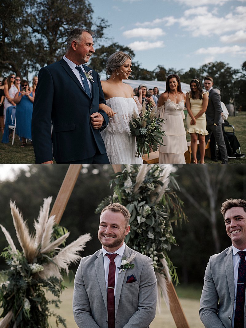 Country Wedding, Private Property Wedding, Gippsland Wedding, Marquee Wedding, Otto & Chaise, Grace Loves Lace Dress, First Look, Gippsland Wedding Photographer, Ido Ido Magazine