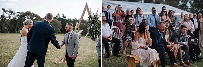 Country Wedding, Private Property Wedding, Gippsland Wedding, Marquee Wedding, Otto & Chaise, Grace Loves Lace Dress, First Look, Gippsland Wedding Photographer, Ido Ido Magazine