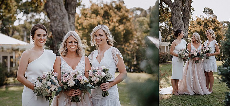 Metung Wedding, Gippsland Wedding, Ivory Tribe real wedding, private property wedding, bride style, bluebell bridal, Dusty Pink boquet