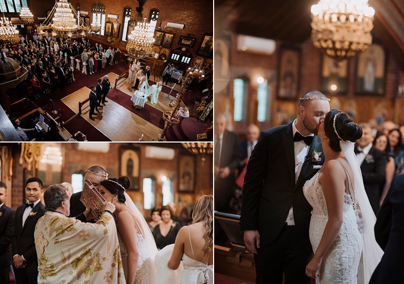 greek wedding ceremony St Catherine's Church