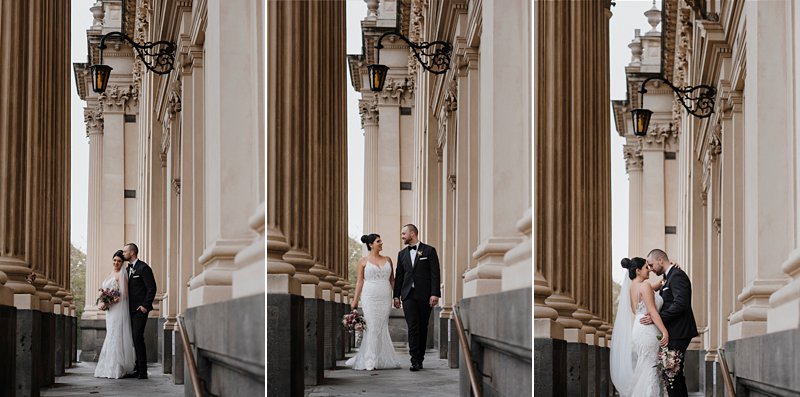 South Melbourne Town Hall wedding photos winter