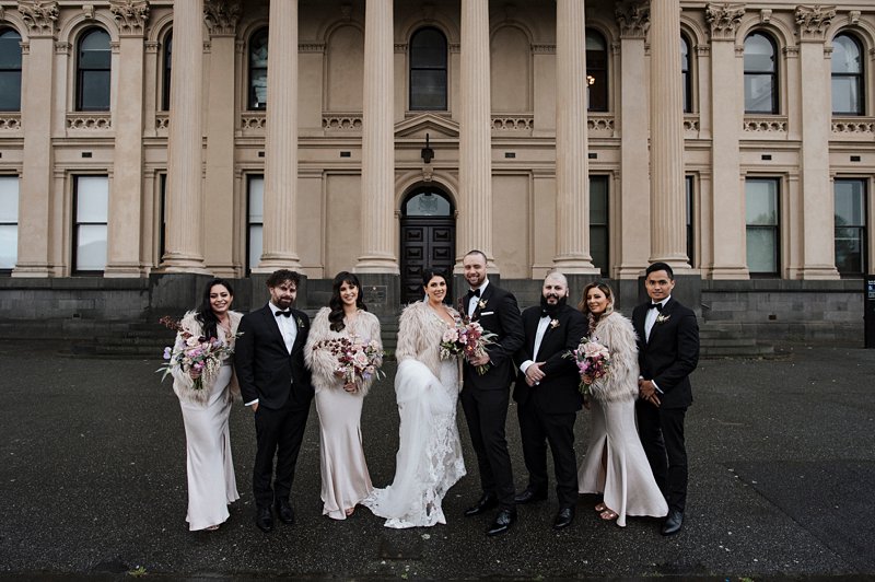 South Melbourne Town Hall wedding photos winter