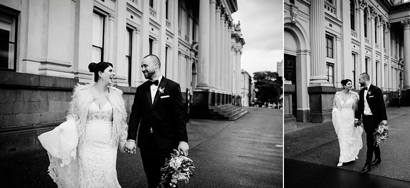 South Melbourne Town Hall wedding photos winter