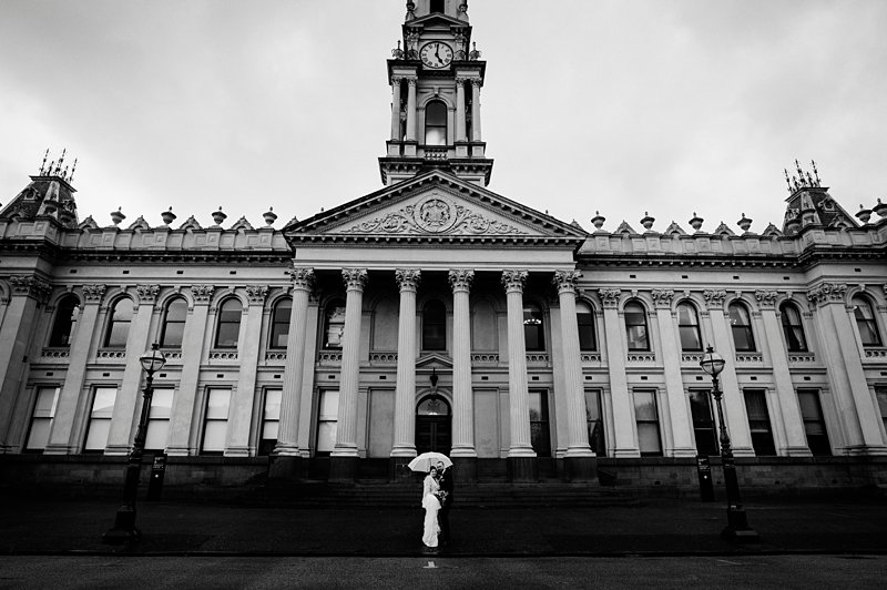 South Melbourne Town Hall wedding photos winter