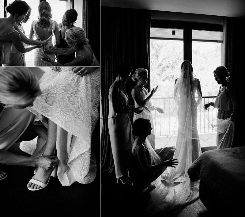 Michelton Winery Wedding, Michelton Winery Hotel, Bride Prep, Jane Hill Bridal Dress, Bridesmaids