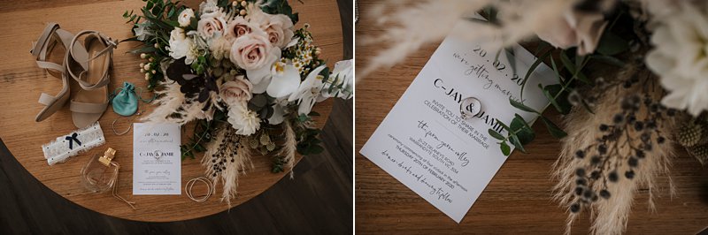 floral details, brides details, rustic wedding invite