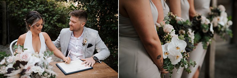 The Farm Barn Ceremony, Anna Smale Celebrant, Certificate Signing