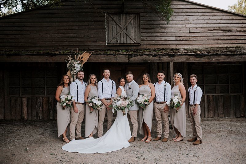 Rustic Barn Wedding, Bridal Party, The Farm Wedding