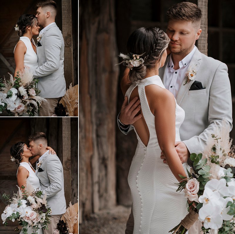 Rustic Barn Wedding, Bridal Couple, The Farm Wedding