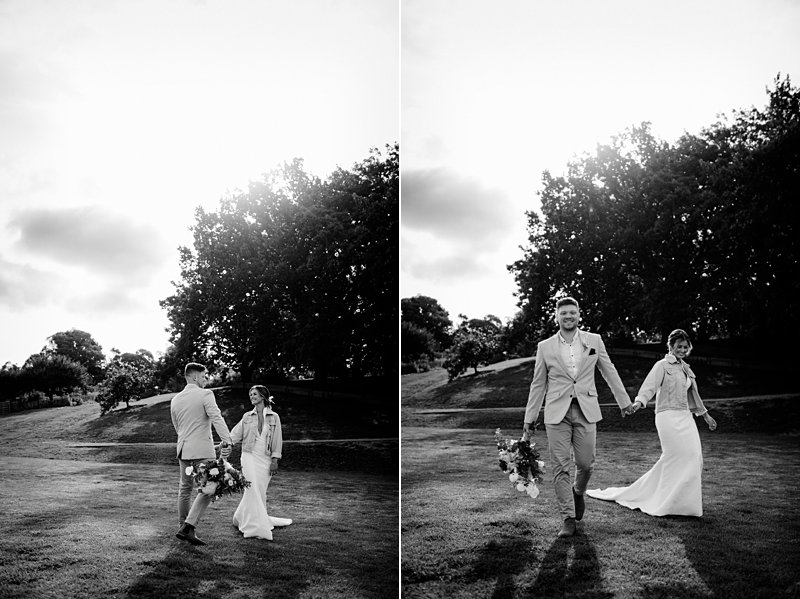 Bride's denim jacket, The Farm Rustic Wedding