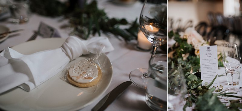 The Farm Yarra Valley Reception room, rustic styling, cookie bonbonieri