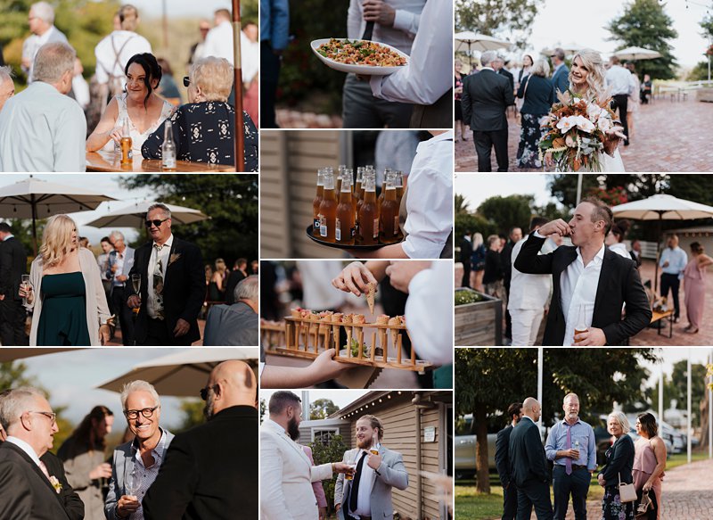 Wandin Park Estate wedding, Farm Wedding, Pre-dinner Canapes, Essential Catering