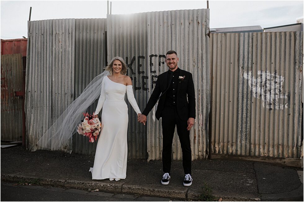 Twelve South Bridal, Emily Membrey Elopement , Tim Membrey AFL, Warehouse City Style Elopement