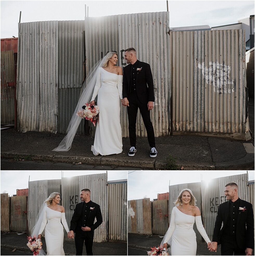 Twelve South Bridal, Emily Membrey Elopement , Tim Membrey AFL, Warehouse City Style Elopement