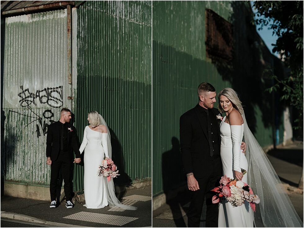 Twelve South Bridal, Emily Membrey Elopement , Tim Membrey AFL, Warehouse City Style Elopement