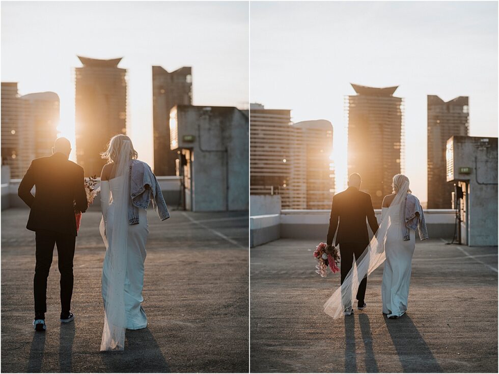 Twelve South Bridal, Emily Membrey Elopement , Tim Membrey AFL, Rooftop City Style Elopement