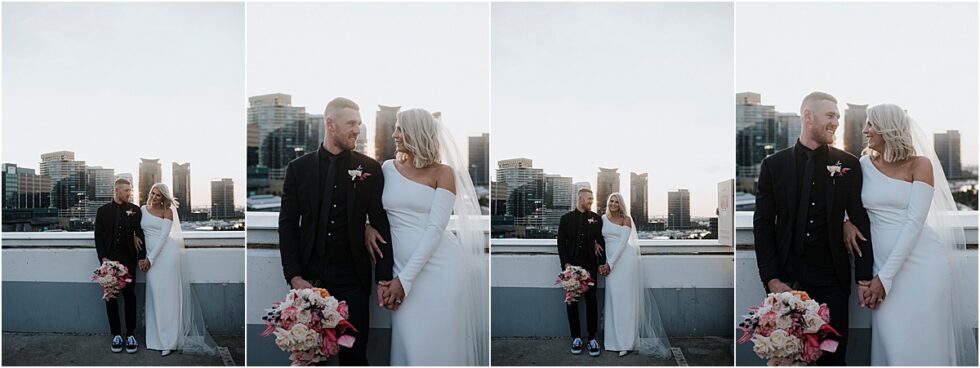 Twelve South Bridal, Emily Membrey Elopement , Tim Membrey AFL, Rooftop City Style Elopement